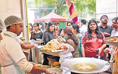 Images from the food festival