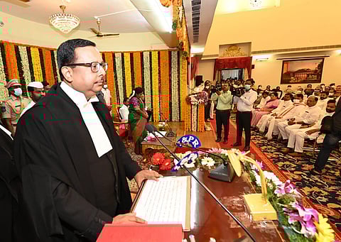 Ujjal Bhuyan, Chief Justice of Telangana High Court (Photo | Twitter)