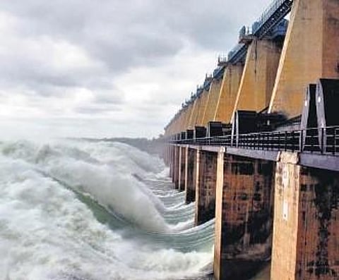 Release of water from dam. Image used for representational purpose
