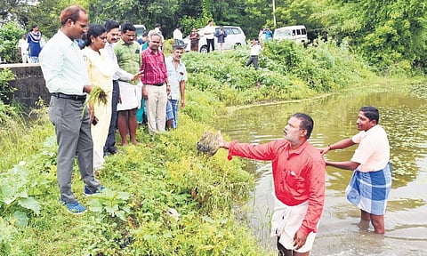 The officials during the inspection | Express