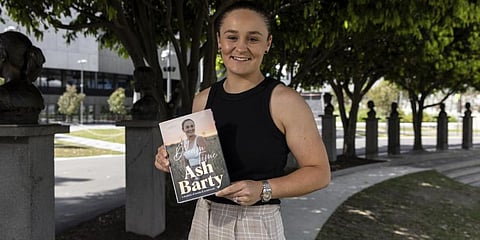 Australian former tennis player Ash Barty poses for a picture during the launch of her new book 'My Dream Time'.Nov. 7, 2022.(Photo | AP)