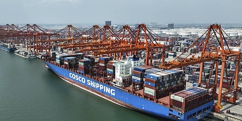 China's trade shrank in October 2022 as global demand weakened and anti-virus controls weighed on domestic consumer spending. (Photo | AP)