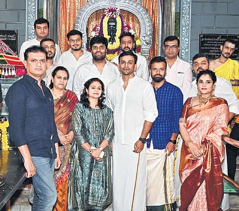 Vijay Kiragandur, Ashwini Puneeth Rajkumar and team at the at the muhurath event of Uttarakaanda