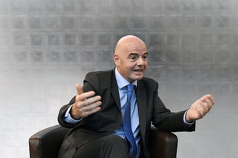 FIFA President Gianni Infantino speaks during an interview. (File Photo | AP)