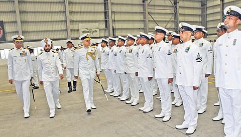 The nine pilots being awarded ‘Wings’ at INS Rajali | Express