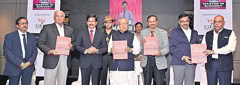 Governor Biswa Bhusan Harichandan releasing a book in Vijayawada | Express
