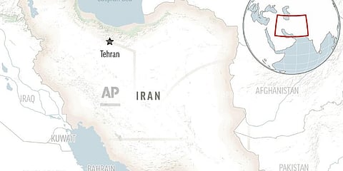 Locator map for Iran with its capital, Tehran. (Photo | AP)
