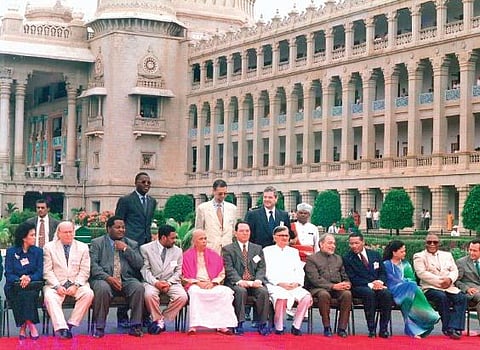 Pictures of the former Chief Minister of Karnataka J H Patel in various stages of his illustrious political career over the course of his life | Express archives