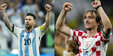 Lionel Messi.(L) and Luka Modric .(Photo | AP)