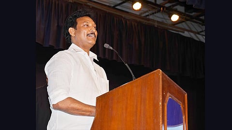 TN Minister for School Education Anbil Mahesh Poyyamozhi.