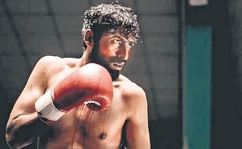 Indian actor Vinay Rajkumar in a still from '10'.