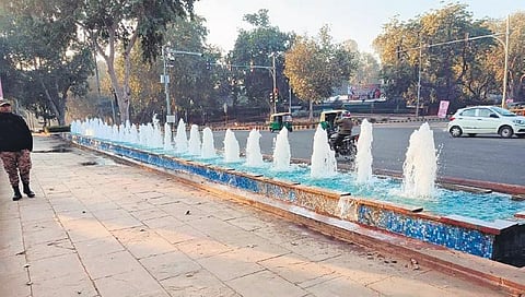 Fountains built as part of beautification of roads and parks ahead of G20