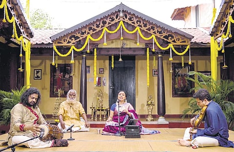 Sudha Ragunathan during a performance.