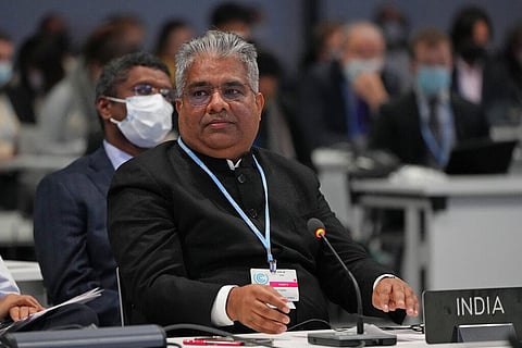 Indian minister for Environment and Climate Change Bhupender Yadav. (Photo | AP)
