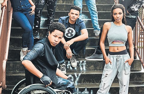 A still from the American drama series Step Up: High Water.