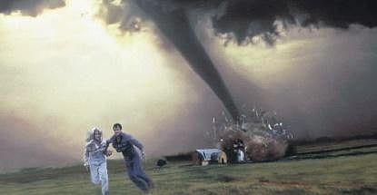 A still from the 1996 film Twister, directed by Jan de Bont. (Photo | Twitter)