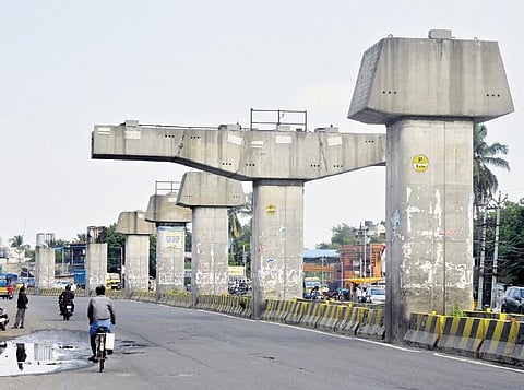 PM Modi laid foundation for the double-decker elevated corridor in May | Express