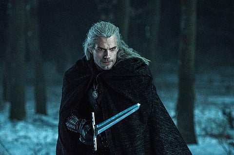 Actor Henry Cavill in 'The Witcher'.