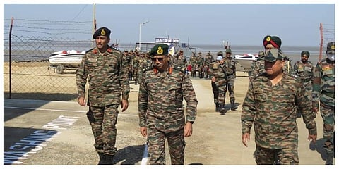 The Vice Chief of the Indian Army Lieutenant General (Lt Gen) BS Raju. (Middle) (Photo |Indian Army)