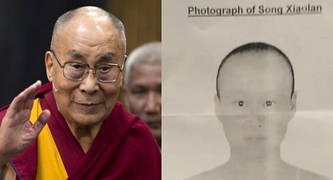 Police issued a sketch of the woman, identified as Song Xiaolan. (Photos | AP)