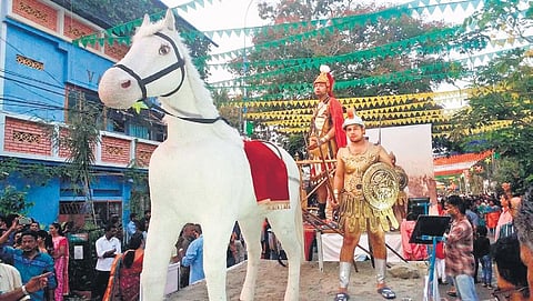 A float by Thoppumpady Athira Arts Club