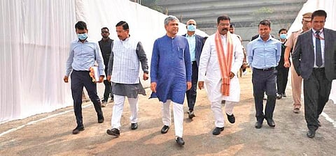 Pradhan, Vaishnaw and Joshi on way to inaugurate Angul-Balram rail line | Express