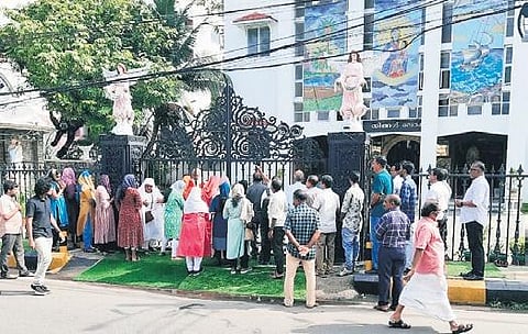 Faithful and parishioners attending the Holy Mass on Sunday | Express