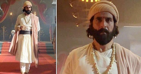 Akshay Kumar's first look as Chatrapati Shivaji Maharaj.