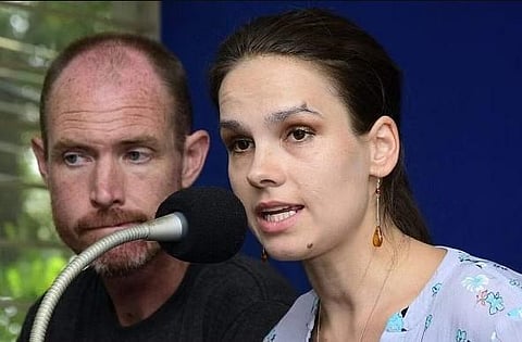 Ilze Skromane, the younger sister of Liga Skromane, and her boyfriend. (File Photo | BP Deepu, EPS)