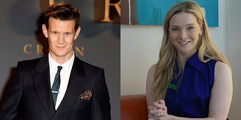 Actors Matt smith, left and Morfydd Clark
