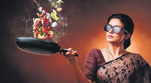 A still from 'Bhamakapalam'.