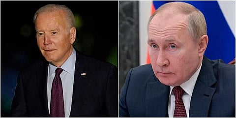US President Joe Biden (L) and Russian President Vladimir Putin.(Photo | AP)