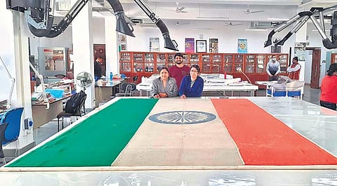 The historic flag had been kept at Army Battle Honours Mess in Chanakyapuri