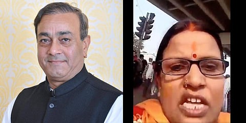 BJP candidate Sanjay Sinh (L) and BSP's Ragini Tiwari will contest from Amethi. (Photo| Facebook and Twitter)