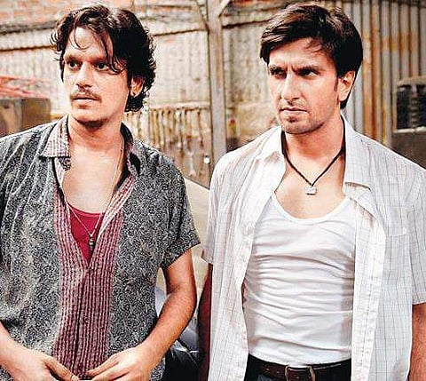 Vijay Varma and Ranveer Singh in Gully Boy.