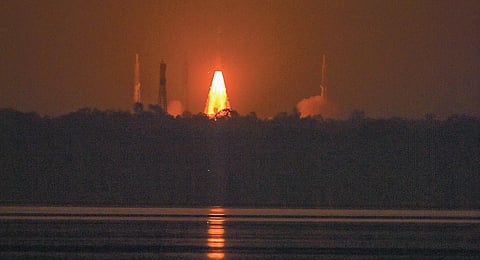 ISRO launches Polar Satellite Launch Vehice (PSLV C 52) from Satish Dhawan Space Centre at Sriharihota in Andhra Pradesh on Monday | PTI