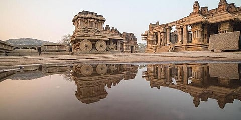 Hampi by helicopter