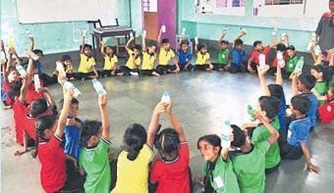 Children attending music classes organised by The Sound Space
