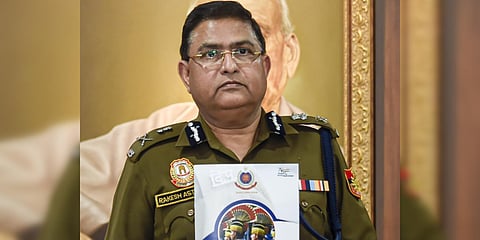 Delhi Police Commissioner Rakesh Asthana launches the monthly e-Newsletter 'Kissa Khaki Kaa'. (Photo| PTI)