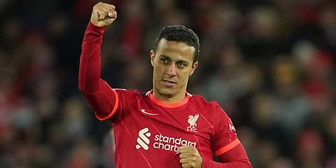 Liverpool midfielder Thiago Alcantara (Photo | AP)