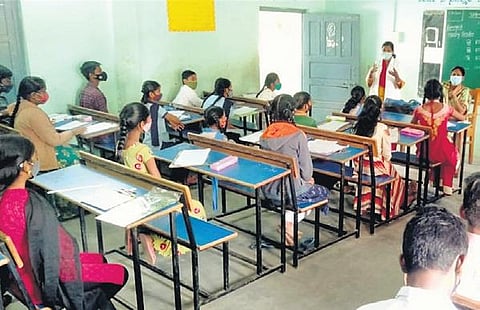 Experts conduct an awareness programme at a school in Kompally, Medchal-Malkjagiri district