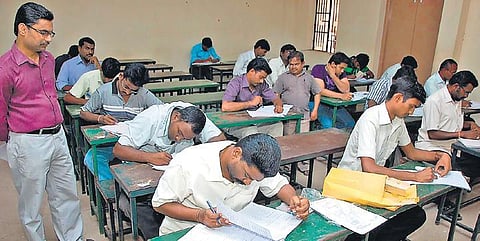 File photo of candidates writing the TNPSC examination