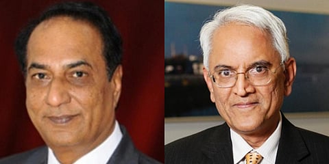 Former diplomats N Parthasarathi (L) and PS Raghavan (Photo| Special Arrangement)