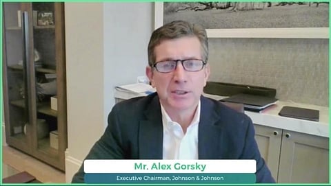 Alex Gorsky. (Photo | Twitter, @BioAsiaOfficial)