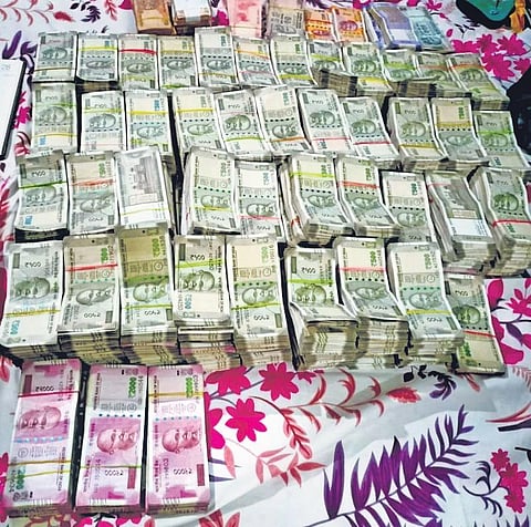 Money found in Sukant Jena’s house. ( File Photo)