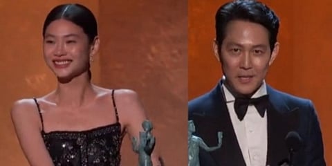 Jung Ho Yeon and Lee Jung were feted with the top honours at the Screen Actors Guild Awards 2022. (Photo | IANS)