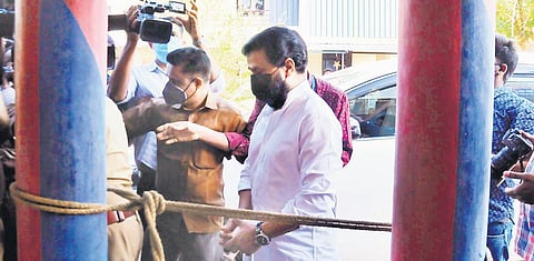 Actor Dileep at the crime branch office in Kalamassery for interrogation. (File photo| A Sanesh)