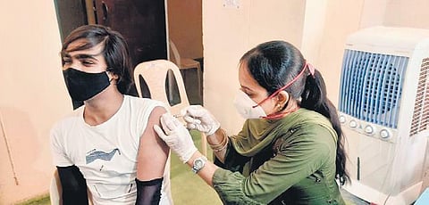 Vaccination in progress at the Delhi government camp. (File Photo)
