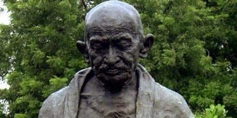 A statue of Mahatma Gandhi. (Photo | AFP)