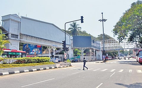 The foot overbridge at East Fort. (Photo| BP Deepu, EPS)